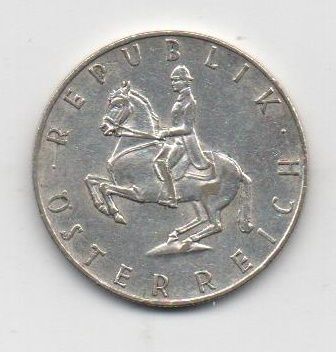 AUSTRIA DEL AÑO 1963 DE 5 SHILLING